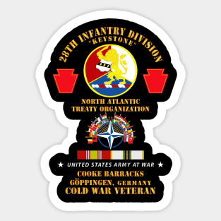 28th Inf Div, NATO - Goppingen, Germany w COLD SVC X 300 Sticker